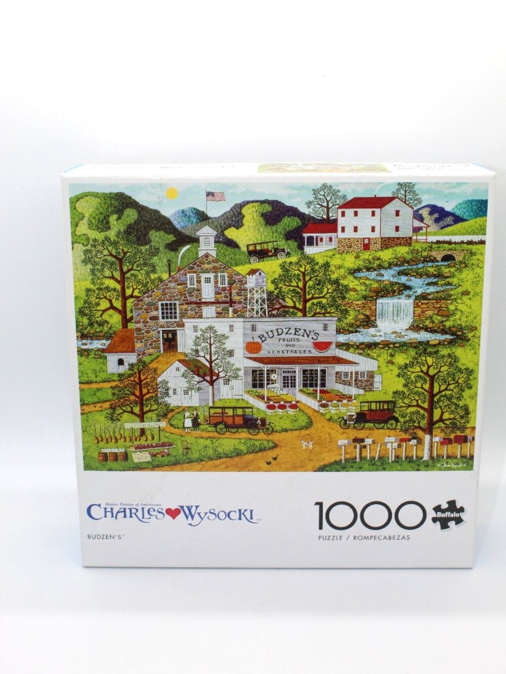 Charles Wysocki "Budzen's" 1000 Piece Jigsaw Puzzle Complete W Poster